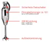 Stabmixer ESGE-Zauberstab M 200, chroom (chroom, 200 Watt, Productafbeelding-voorbeeld 7