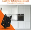 ECENCE Charnière de porte en acier inoxydable 2x noir Voir les images du produit 6