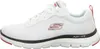 A side view of a white Skechers sneaker with red and black accents. Produktbild-Vorschau