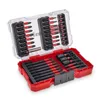 A set of drill bits in a red and clear plastic case. Náhled obrázku produktu