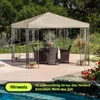 Sekey Pavillon Ersatzdach 3 x 3 m Wasserdicht 1000D Produktbild-Vorschau 7