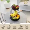eluno 2-stöckige Obstetagere mit Bananenhalter, Brotkorb, Produktbild-Vorschau 4