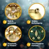 CASARIA® Weihnachtskugeln 103er Set Christbaumkugeln Produktbild-Vorschau 5