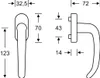 FSB Fenstergriff (Edelstahl fein matt / 24-38 mm) - 0 34 Produktbild-Vorschau 1
