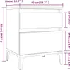 vidaXL Nachttische 2 Stk. Grau Sonoma 40x35x50 cm Produktbild-Vorschau 8