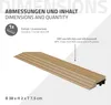 ML-Design WPC Abschlussleiste Teak für Terrassenfliesen Produktbild-Vorschau 6