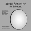 Wandspiegel 120 cm, rund, matt schwarz, Aluminiumrahmen Produktbild-Vorschau 3