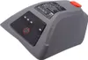 A close-up, angled view of a gray battery pack with a black control panel and a red button on top, set against a white background. Anteprima dell’immagine prodotto