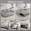 HOMCOM Schlafsofa, 2-Sitzer Sofa 157x190cm mit Verstellbare Produktbild-Vorschau 4