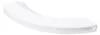 A white curved handle on a white background. Produktbild-Vorschau