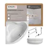 Schulte Eckbadewanne Modell Coralia, 140x140 cm, Weiß Produktbild-Vorschau 9