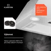 KlarsteinPaolo 52, vestavná digestoř, 52 cm, 439 m³/h, LED Náhled obrázku produktu 3