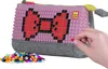 PIXIE CREW velké pouzdro ŠEDO-RŮŽOVÉ Náhled obrázku produktu 2