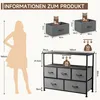 Kommode TV-Schrank mit 5 Schubladen Sideboard Lowboard TV Produktbild-Vorschau 6