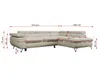 Ecksofa Sofa Beige, Wohnlandschaft L-Form mit Produktbild-Vorschau 9