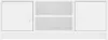 vidaXL TV-Schrank Weiß 102x30x37,5 cm Holzwerkstoff Produktbild-Vorschau 5