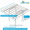 Dohlenschutzgitter | Dohlengitter – Außenmaß 200x200 mm, Produktbild-Vorschau 3