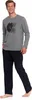 Zweiteiliger Herren-Schlafanzug Mit Langen Ärmeln Und Hose, Produktbild-Vorschau 6