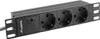Lanberg PDU Steckdosenleiste 25,40cm (10") 1U 3x Schuko C14 Produktbild-Vorschau 1