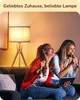 EDISHINE Nachttischlampe Holz, LED Tischlampe mit Leinen Produktbild-Vorschau 9