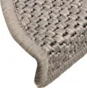 vidaXL Samolepicí rohože na schody Sisal Look 15 ks 56x17x3 Náhled obrázku produktu 6