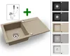 [Granitspüle 76x44 Beige]Hochwertig beidseitig Montierbar Produktbild-Vorschau 1
