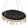 Okrągła Poduszka na Huśtawkę Wiszącą 130 cm - Czarna, Podgląd zdjęcia produktu 2