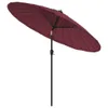 VidaXL Parasol avec mât en aluminium 270 cm bordeaux Voir les images du produit 3