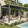 Pergola bioclimatica 3x6m in alluminio e acciaio, lamelle Anteprima dell’immagine prodotto 5