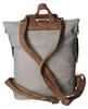 Rucksack DI-2009 aus glattem Kunstleder, Grau, klein, Produktbild-Vorschau 4