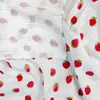 Musselin Double Gauze bedruckt mit Erdbeeren Produktbild-Vorschau 2