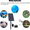 Collage of images showing the solar pond aerator in various applications and settings. Produktbild-Vorschau