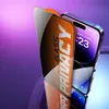A privacy screen protector is shown partially covering a smartphone. Produktbild-Vorschau