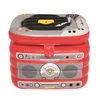 An inflatable cooler designed to look like a vintage record player and radio. Produktbild-Vorschau