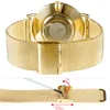 Alienwork Damen Herren Armbanduhr Quarz gold mit Metall Produktbild-Vorschau 6