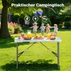 Wiltec Campingtisch klappbar 122x60x75 cm Klapptisch mit Produktbild-Vorschau 6