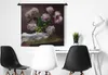 MuchoWow® Wandteppich Wandbehang Pfingstrosen - Stilleben - Produktbild-Vorschau 4