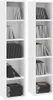 vidaXL Étagères à CD 2 pcs. Blanc 21x16x93,5 cm Bois Voir les images du produit 10
