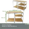 Schwerlastregal 180x75x75cm 875 kg 5 Böden Regal Steckregal Produktbild-Vorschau 3