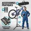 MONZANA® Pied d’atelier vélo pliable 30/50kg réglable Voir les images du produit 4