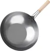 Vogue Wok milder Stahl flacher Boden 35,6(Ø)cm Produktbild-Vorschau 3