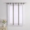 Joyswahl Raffrollo Voile Raffgardinen mit Schlaufen Modern Produktbild-Vorschau 2