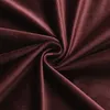 Vorhang Ösen Bordeaux Verdunkelung 140x245 cm Samt weich Produktbild-Vorschau 4