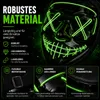 LED Horror Maske grün – inspiriert von Purge – mit 3 Produktbild-Vorschau 5