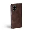 A brown flip case for a smartphone is shown against a white background. Produktbild-Vorschau