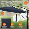 ML-Design Ampelschirm Ø 330 cm Navy-Blau Alu Rechteckig, Produktbild-Vorschau 2