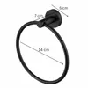 Delvant ESVAN Handtuchhalter Ring rund Edelstahl schwarz Produktbild-Vorschau 8
