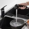 Küchenarmatur Schwarz Ausziehbar 2 Strahlarten, 360° Produktbild-Vorschau 3