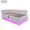 Čalouněná postel STILVORA 90×200 cm s LED osvětlením, Náhled obrázku produktu 7