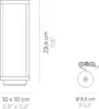 2,2 W batteriebetriebene dunkelgraue LED-Hauslaterne IP54 Produktbild-Vorschau 1